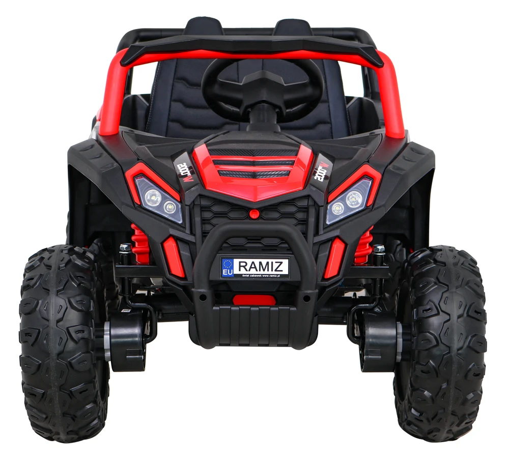 Ramiz Elektromobilis Buggy UTV Racing 4x4 raudonas, vienvietis