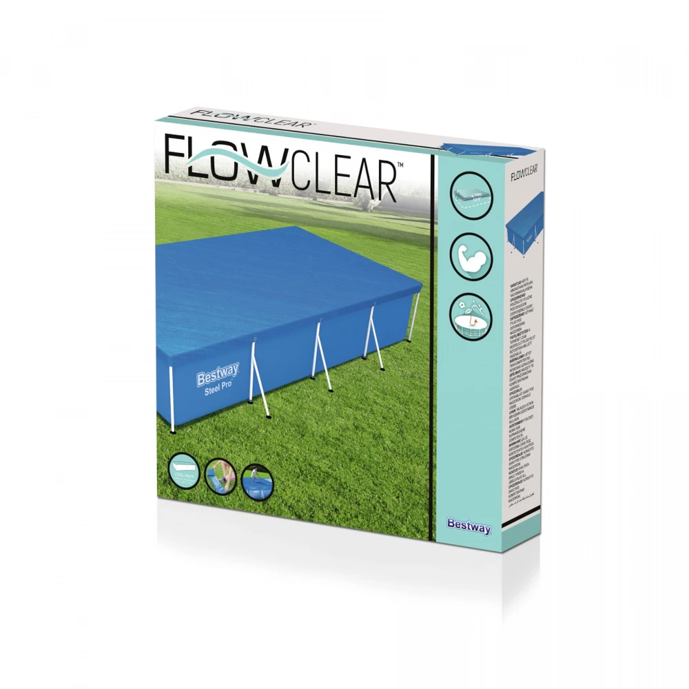 „BestWay“ baseino danga „Flowclear“ (4,00 m x 2,11 m) Mėlyna