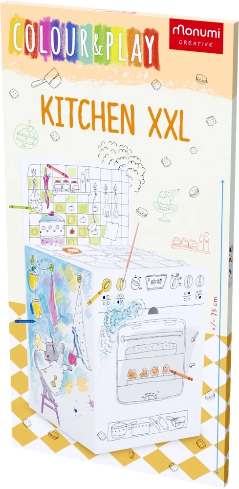 Monumi Spatial kitchen XXL knyga spalvinimui vaikams