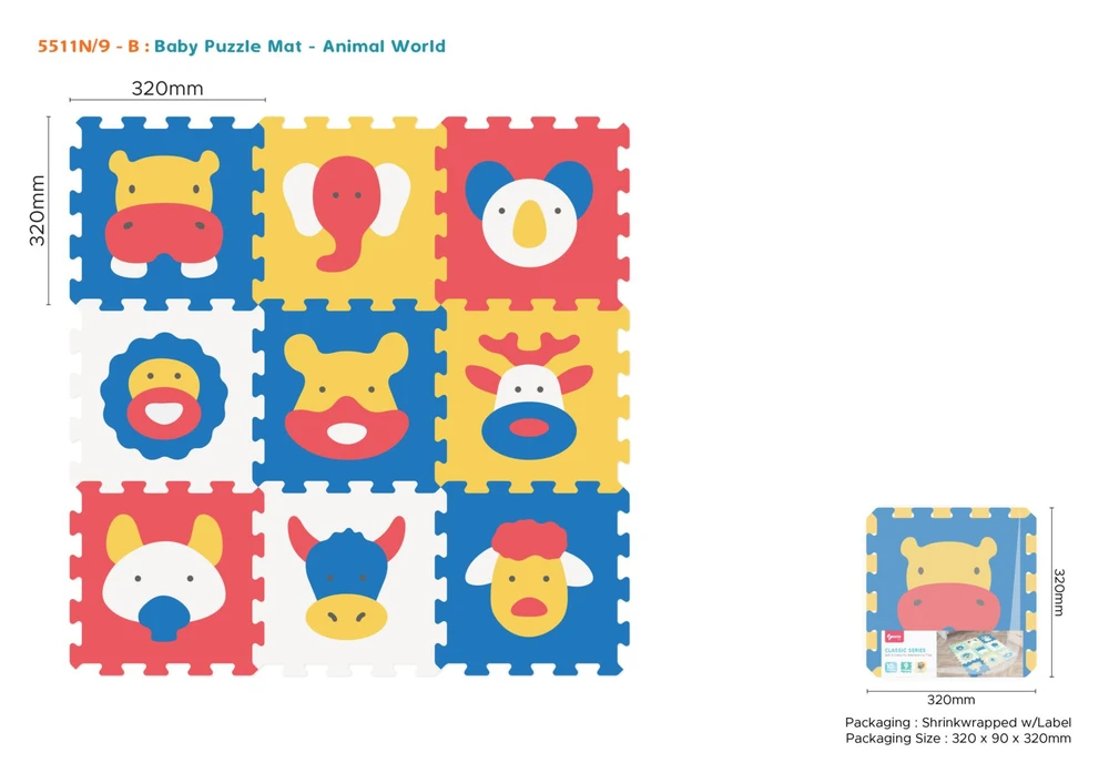 Ramiz Animal Puzzle Mat