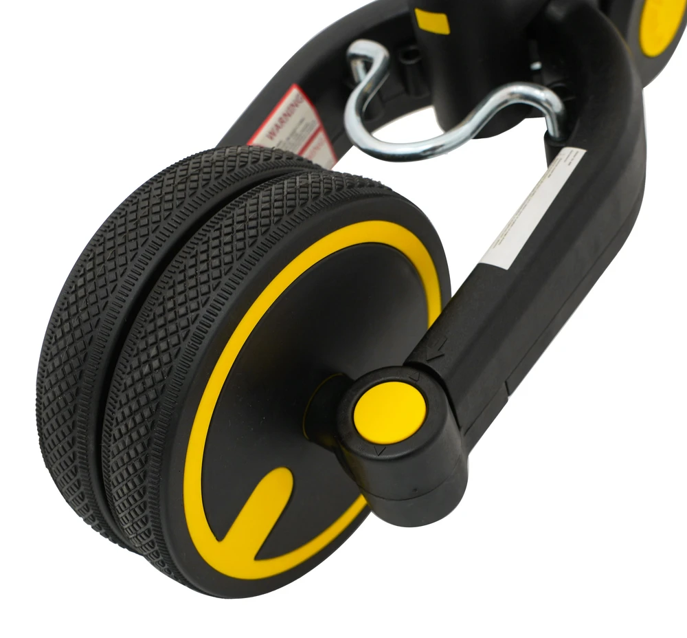 Stumiamas triratukas su rankene Happy Bike 3in1 Sportrike geltonos spalvos