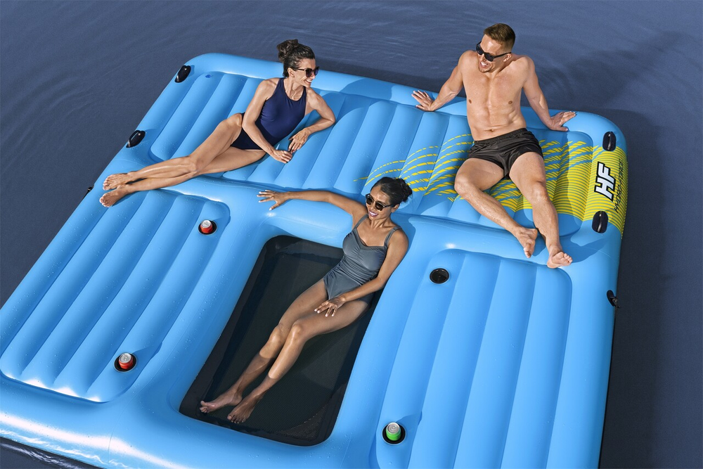 HYDRO-Force Island + Slide 376x311cm BestWay