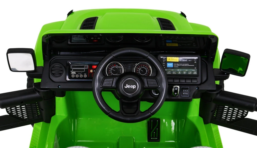 Ramiz Elektromobilis Jeep Wrangler Rubicon, Žalias