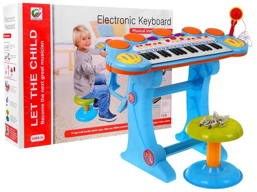 Ramiz Klaviatūra USB MP3 būgnai 3 oktavos