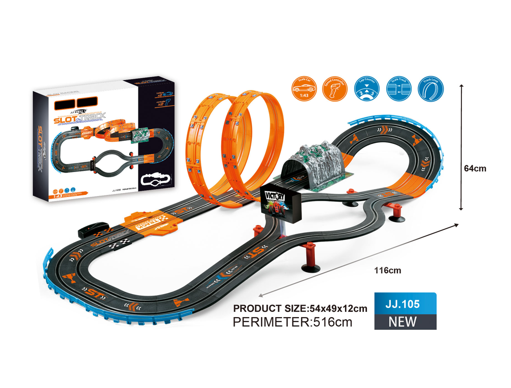 Ramiz Mega Track lenktynių trasa Racer 1:43