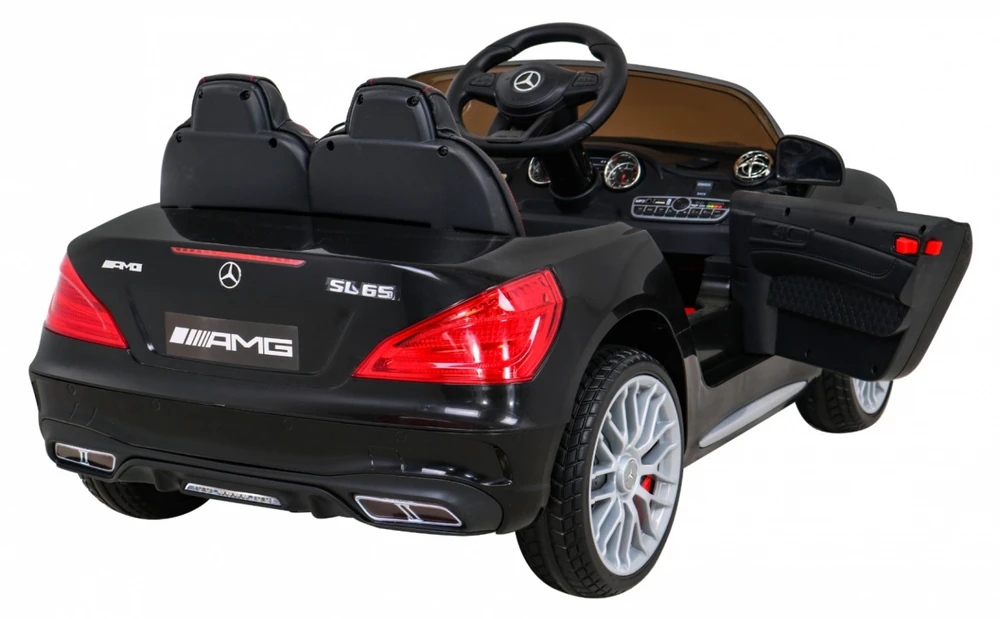 Ramiz Elektrinė mašina vaikams Mercedes Benz AMG SL65 S juodos spalvos