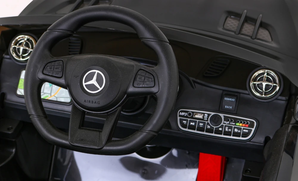 Ramiz Elektrinė mašina vaikams Mercedes Benz AMG SL65 S juodos spalvos
