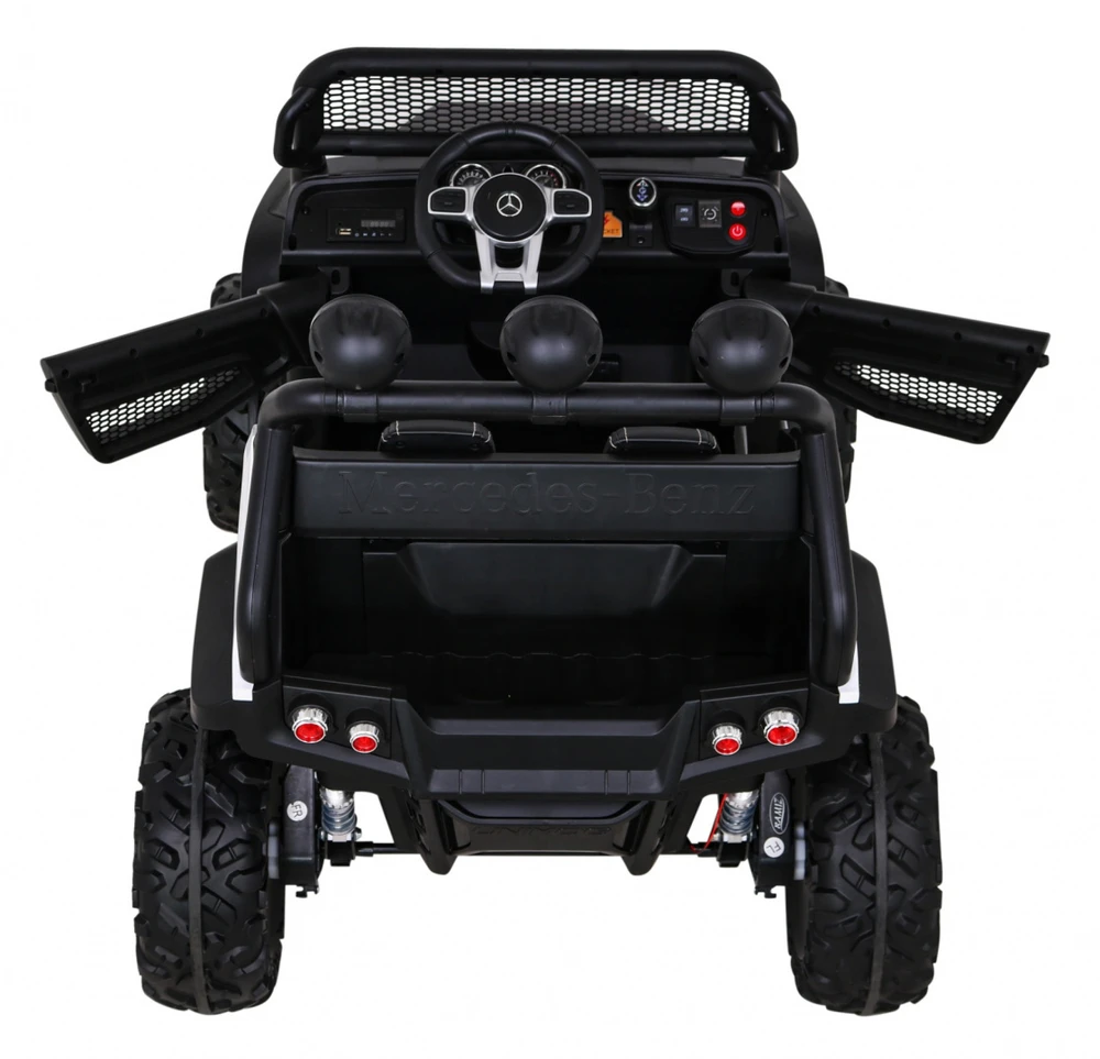 Ramiz Elektromobilis Mercedes Benz Unimog 4x4, Baltas