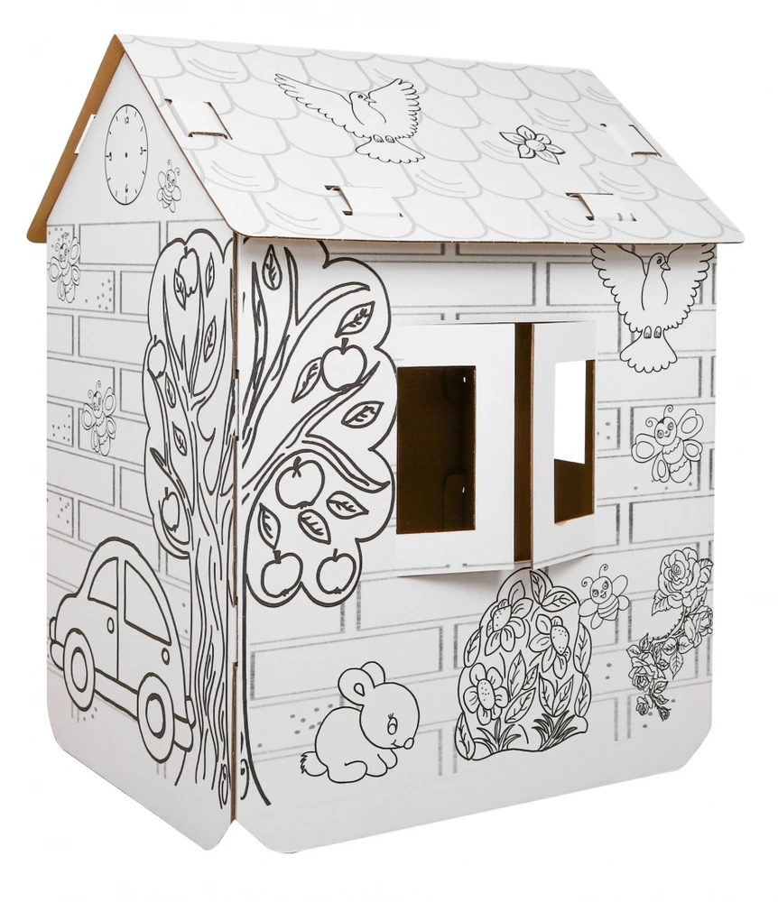 Neo Pilot House XXL with a car 3D knyga spalvinimui vaikams