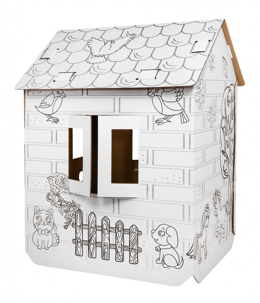 Neo Pilot House XXL with horses 3D knyga spalvinimui vaikams