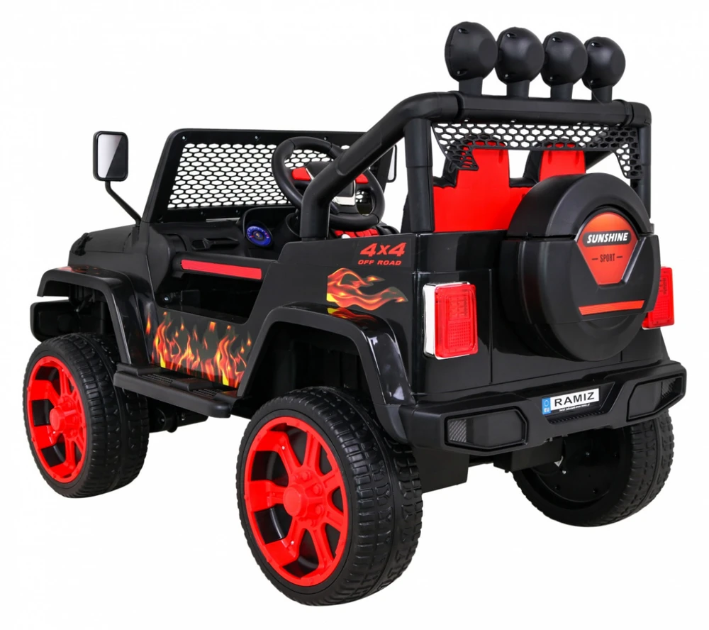 Ramiz Elektromobilis Raptor Drifter 4x4, Flames