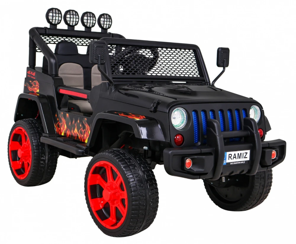 Ramiz Elektromobilis Raptor Drifter 4x4, Flames