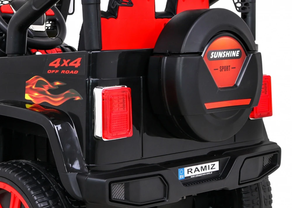 Ramiz Elektromobilis Raptor Drifter 4x4, Flames