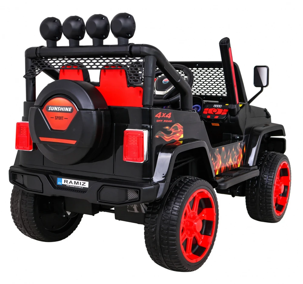 Ramiz Elektromobilis Raptor Drifter 4x4, Flames