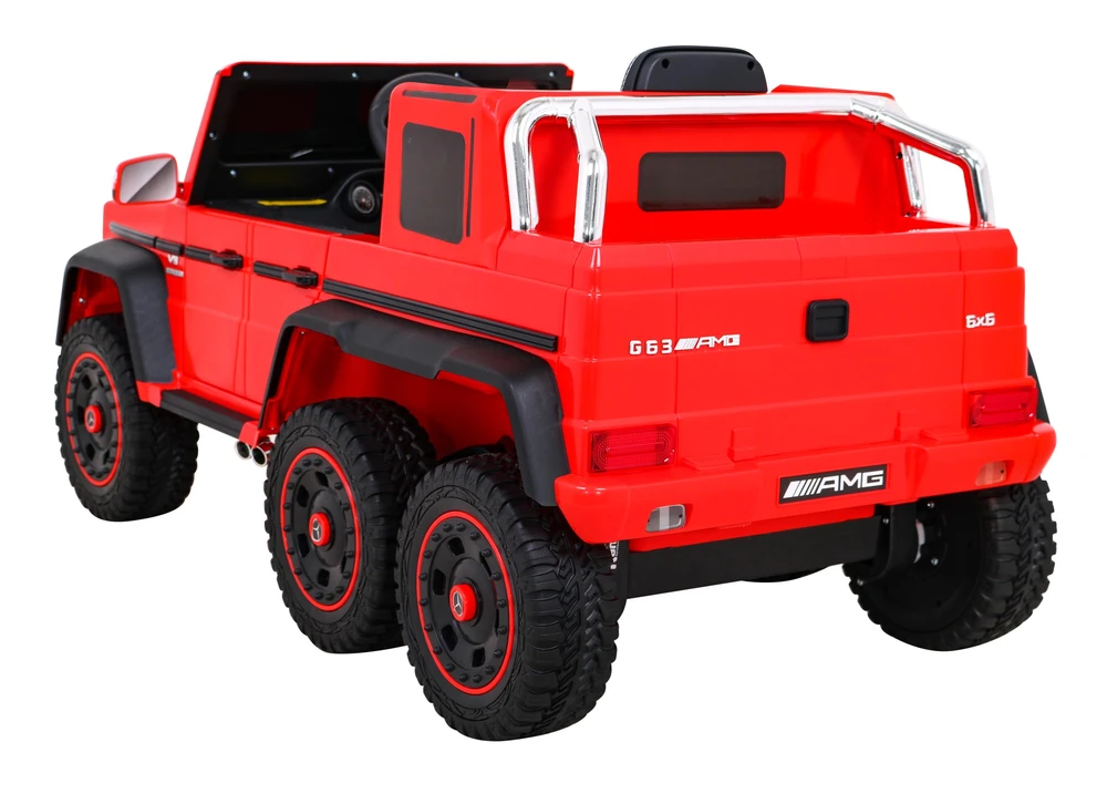 Ramiz Elektrinė mašina vaikams Mercedes G63 6x6 AMG Raudona