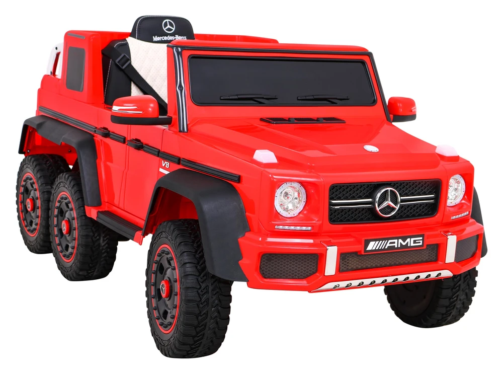 Ramiz Elektrinė mašina vaikams Mercedes G63 6x6 AMG Raudona