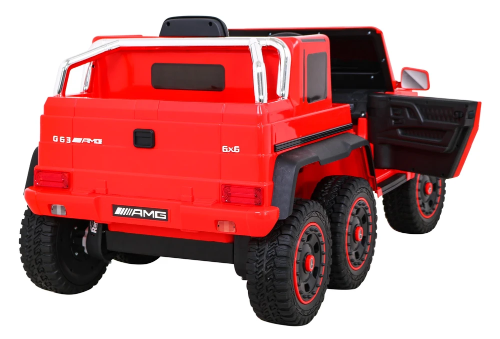 Ramiz Elektrinė mašina vaikams Mercedes G63 6x6 AMG Raudona