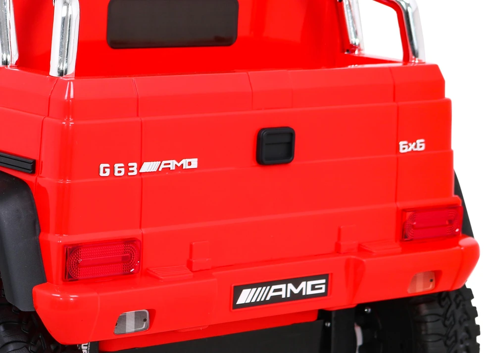 Ramiz Elektrinė mašina vaikams Mercedes G63 6x6 AMG Raudona
