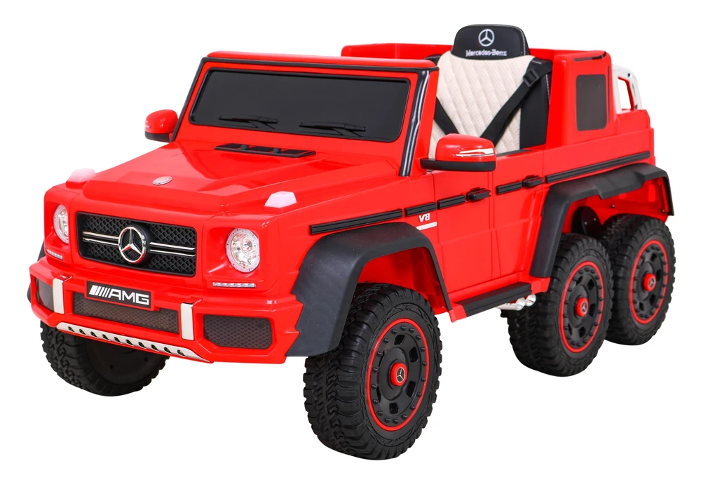 Ramiz Elektrinė mašina vaikams Mercedes G63 6x6 AMG Raudona