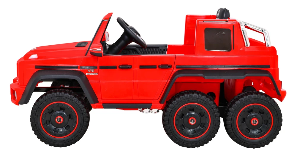 Ramiz Elektrinė mašina vaikams Mercedes G63 6x6 AMG Raudona