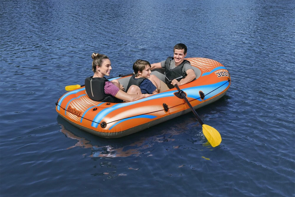 Bestway pripučiamų plaustų rinkinys Kondor Elite 3000 suklijomis ir pompa 61145