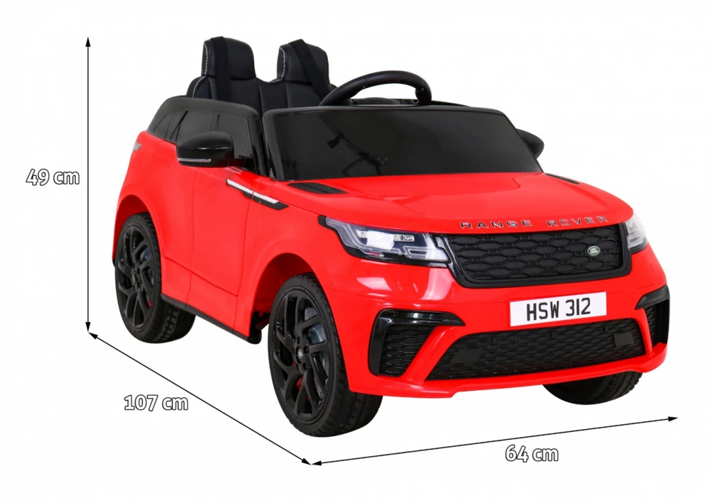 Ramiz Vaikiškas elektrinis Range Rover Velar su nuotoliniu valdymu, 3 greičiai, juodas sėdynė