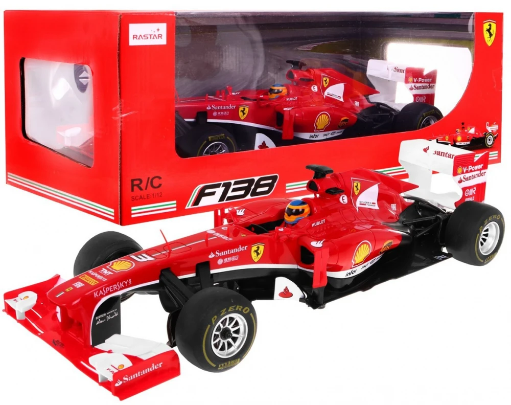 radijo bangomis valdomas žaislinis automobilis Ferrari F1 1:12 RASTAR