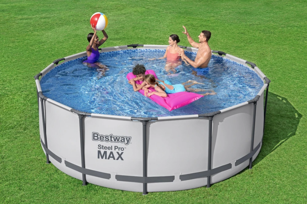 Rėminis baseinas 13 FT 396 x 122 cm plieno Pro Max BESTWAY