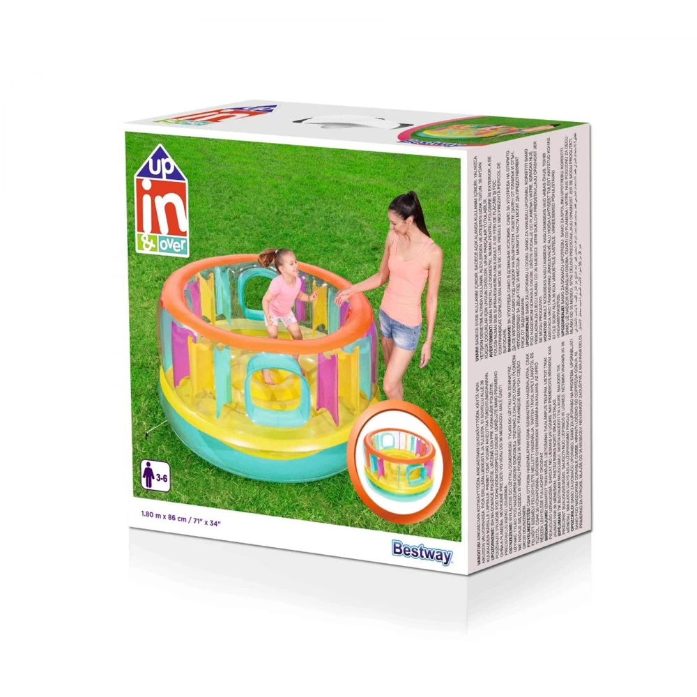 BESTWAY pripučiamas batutas BounceJam Bouncer, skersmuo 1.80m x H86cm, 52262