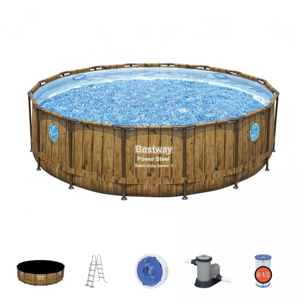 Bestway Stovas baseinui 488 cm x 122 cm, Power Steel Swim VISTA serijos BES
