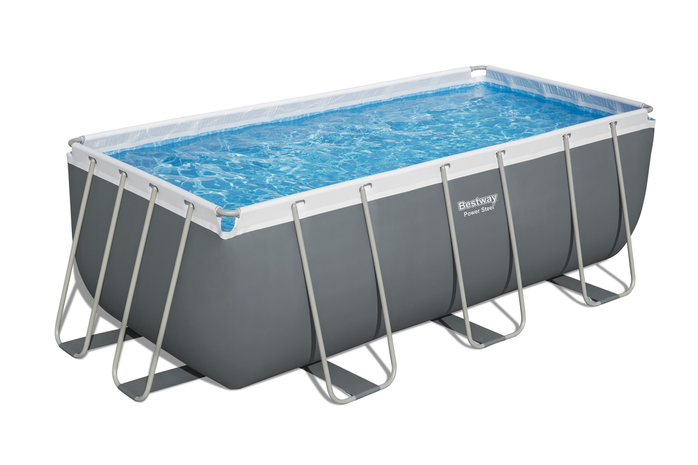 Stovas prie baseino 412 cm x 201 cm x 122 cm POWER STEEL BESTWAY