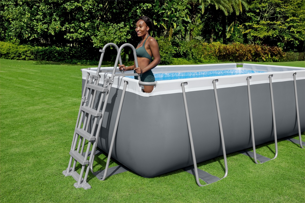 Stovas prie baseino 412 cm x 201 cm x 122 cm POWER STEEL BESTWAY