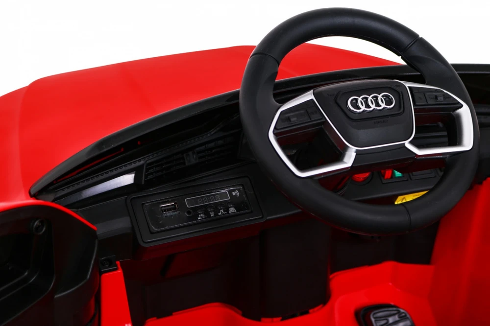 Ramiz Elektromobilis vaikams Audi E- Tron QLS-6688, 4x4, raudonas