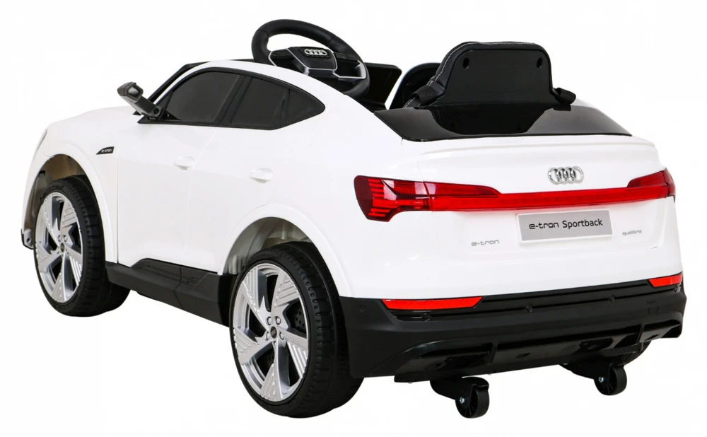 Ramiz Elektromobilis vaikams Audi E- Tron QLS-6688, 4x4, baltas