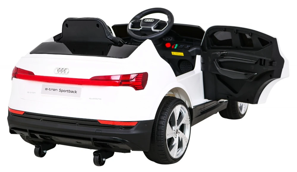 Ramiz Elektromobilis vaikams Audi E- Tron QLS-6688, 4x4, baltas