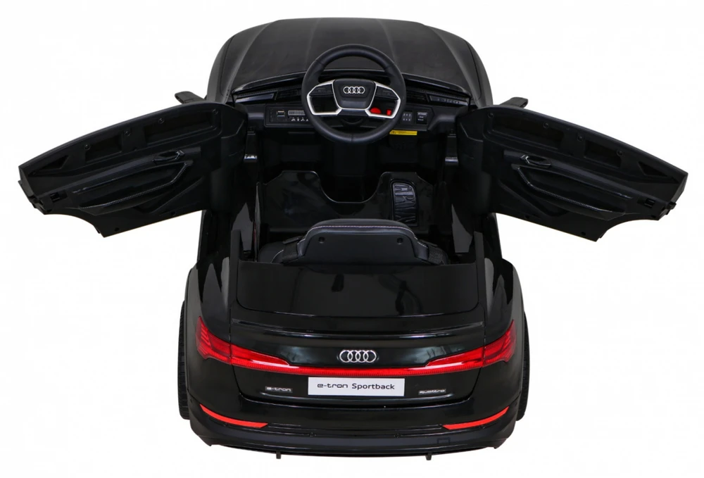 Ramiz Elektromobilis vaikams Audi E- Tron QLS-6688, 4x4, juodas
