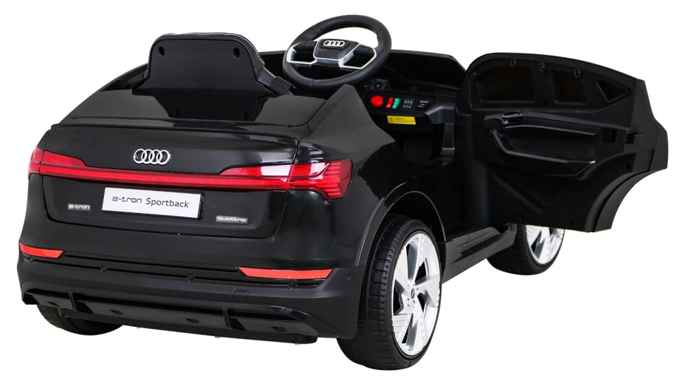 Ramiz Elektromobilis vaikams Audi E- Tron QLS-6688, 4x4, juodas