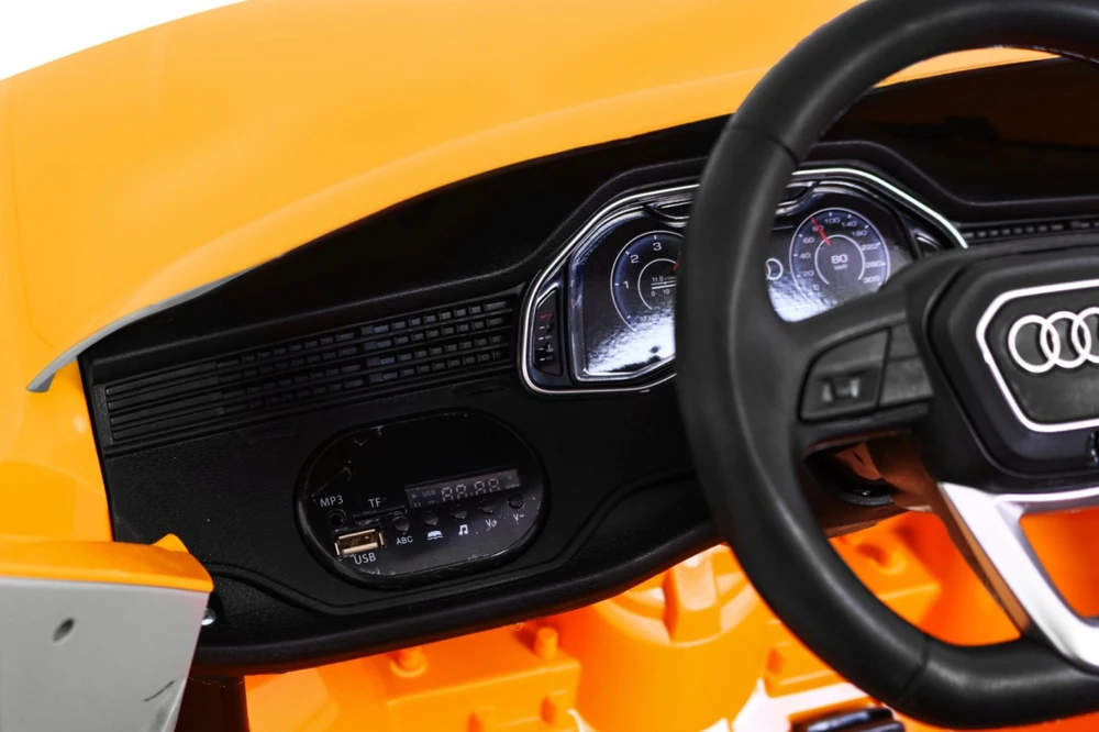 Ramiz Elektrinė mašina vaikams Audi Q8 LIFT geltonos spalvos