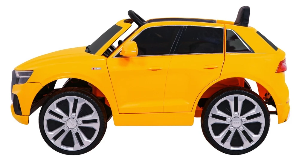 Ramiz Elektrinė mašina vaikams Audi Q8 LIFT geltonos spalvos