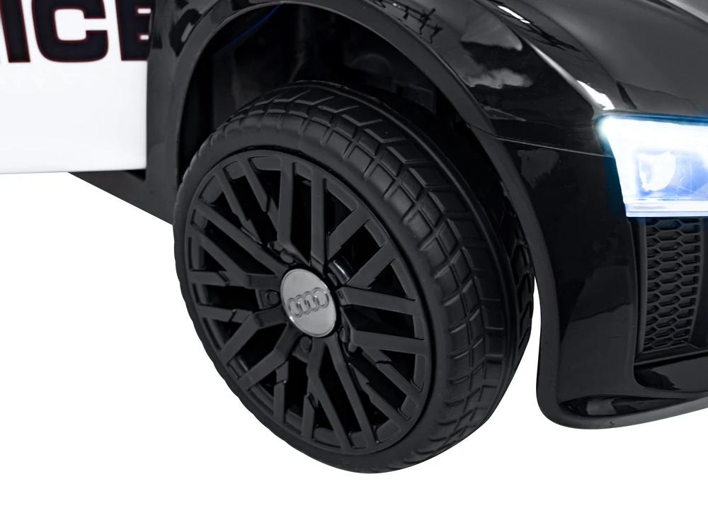 Elektromobilis Audi R8 Policja, Juodas