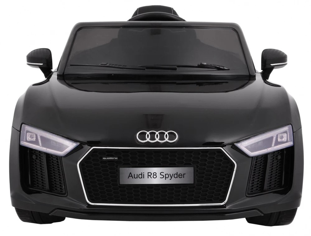 Ramiz Elektromobilis Audi R8 Spyder, juodas