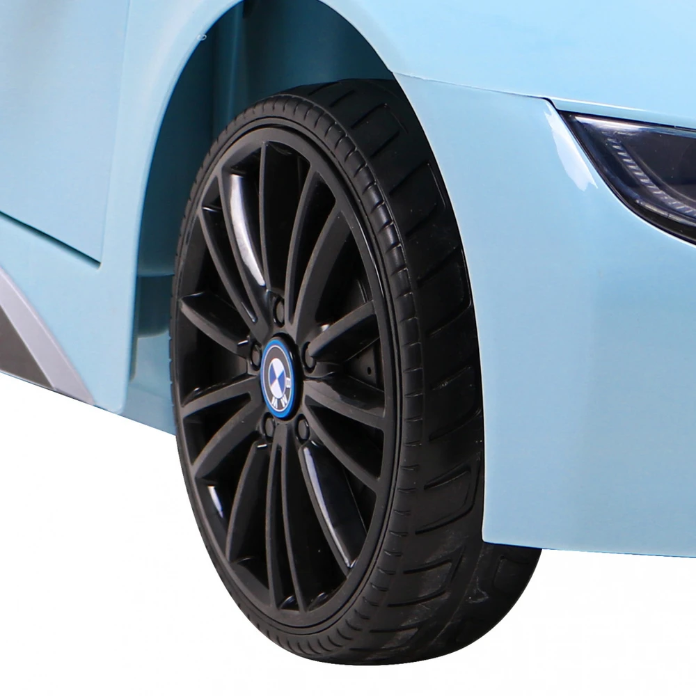 Ramiz Elektrinė mašina vaikams BMW I8 LIFT mėlynos spalvos