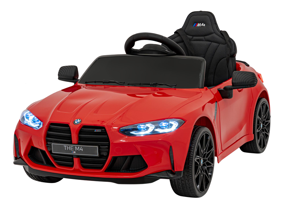 Ramiz Vaikiškas elektromobilis BMW M4 raudonas