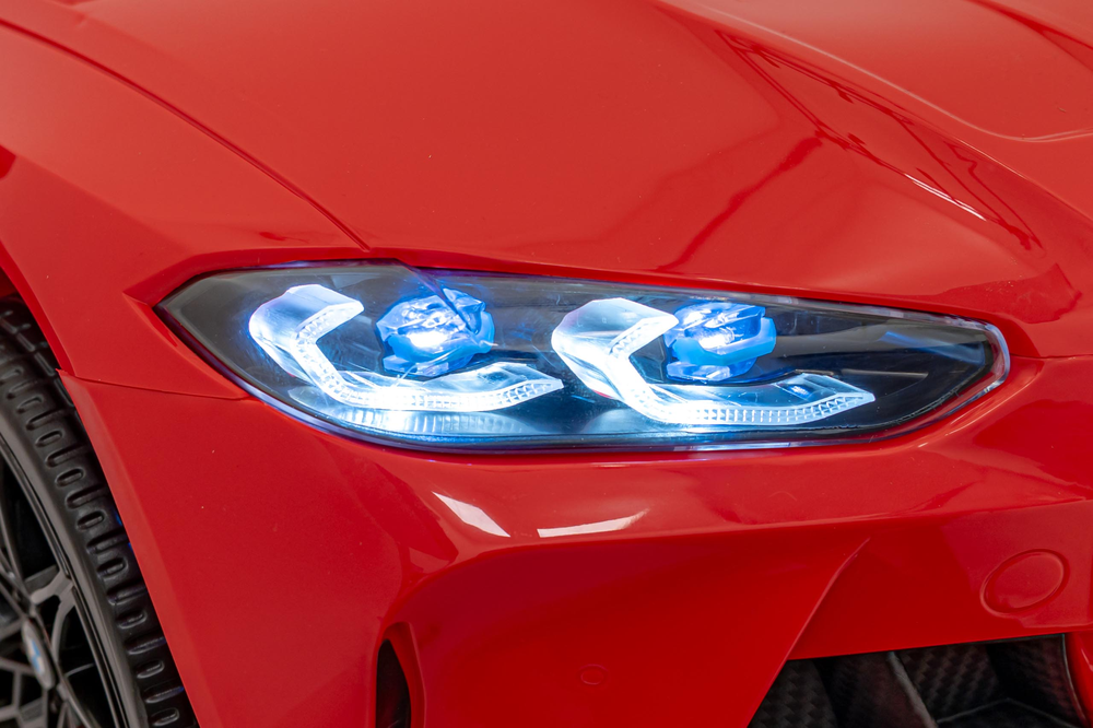 Ramiz Vaikiškas elektromobilis BMW M4 raudonas