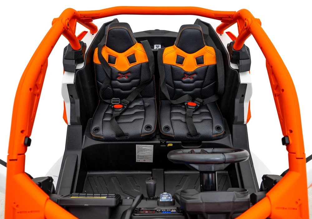 Ramiz Dvivietis elektromobilis vaikams can-am MAVERICK 24v14Ah orandžinis