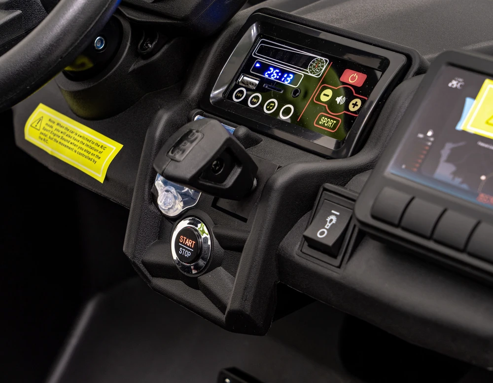 Ramiz Dvivietis elektromobilis vaikams can-am MAVERICK 24v14Ah orandžinis