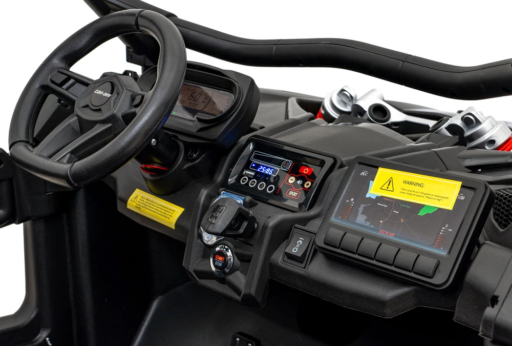 Ramiz Dvivietis elektromobilis vaikams can-am MAVERICK 24v 14Ah juodas