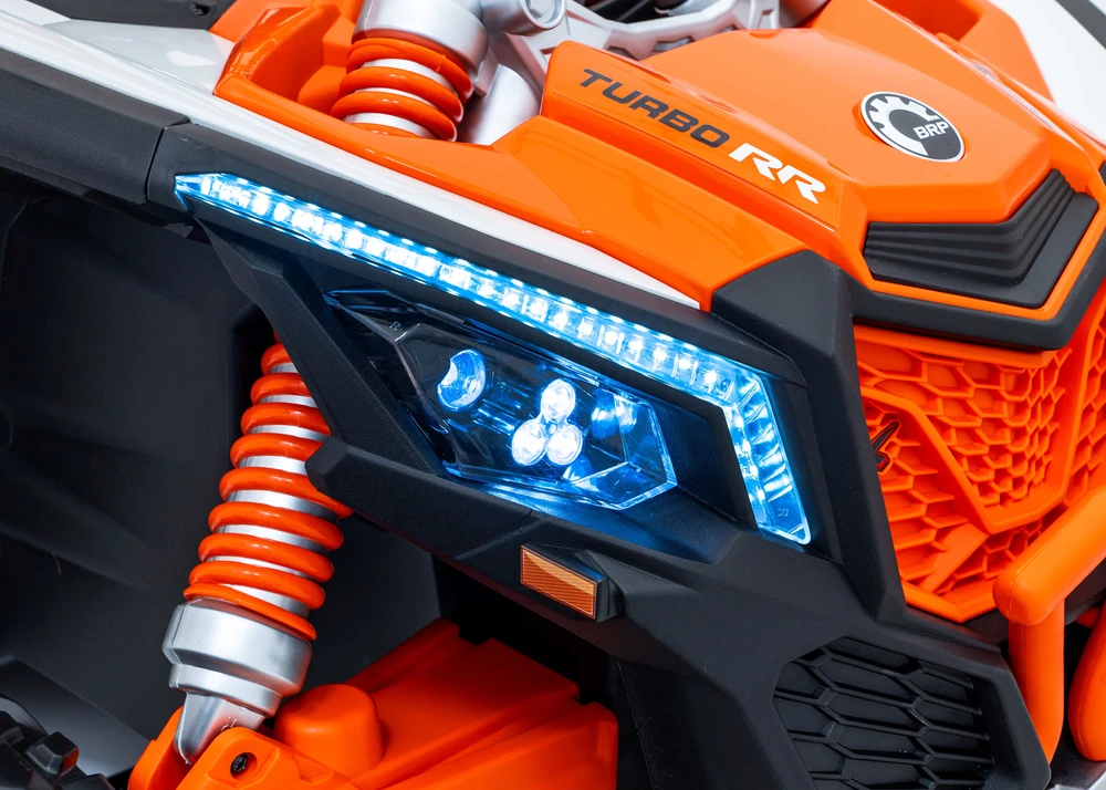 Ramiz Dvivietis elektromobilis vaikams can-am MAVERICK 24v14Ah orandžinis