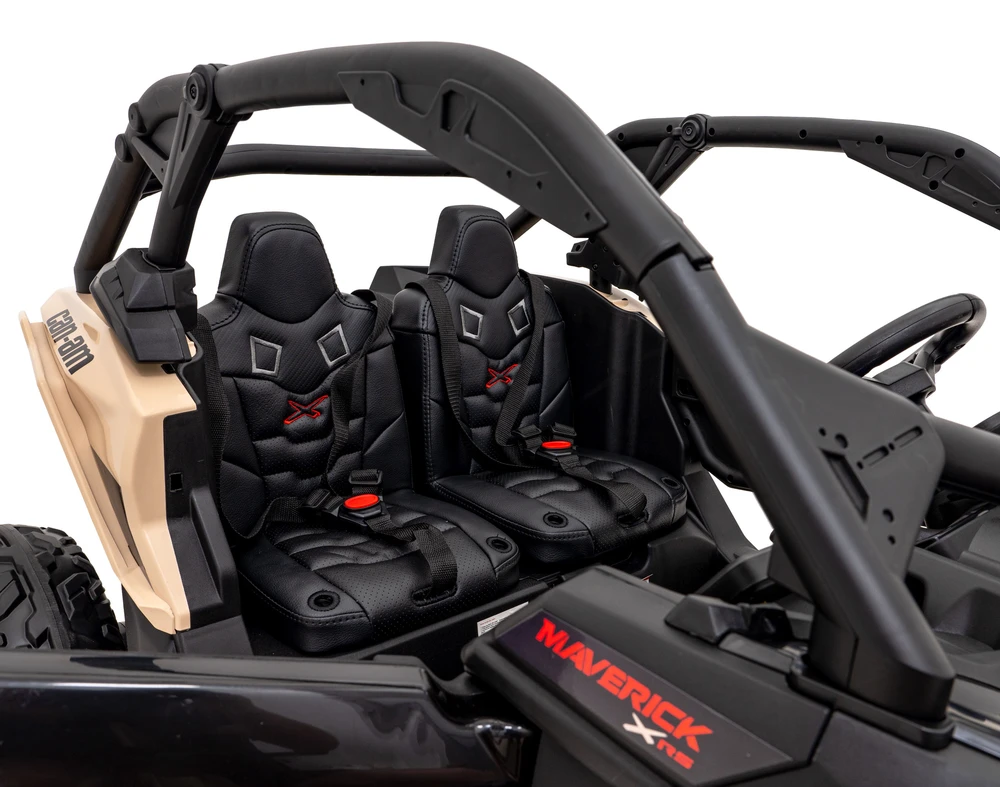 Ramiz Dvivietis elektromobilis vaikams can-am MAVERICK 24v 14Ah juodas