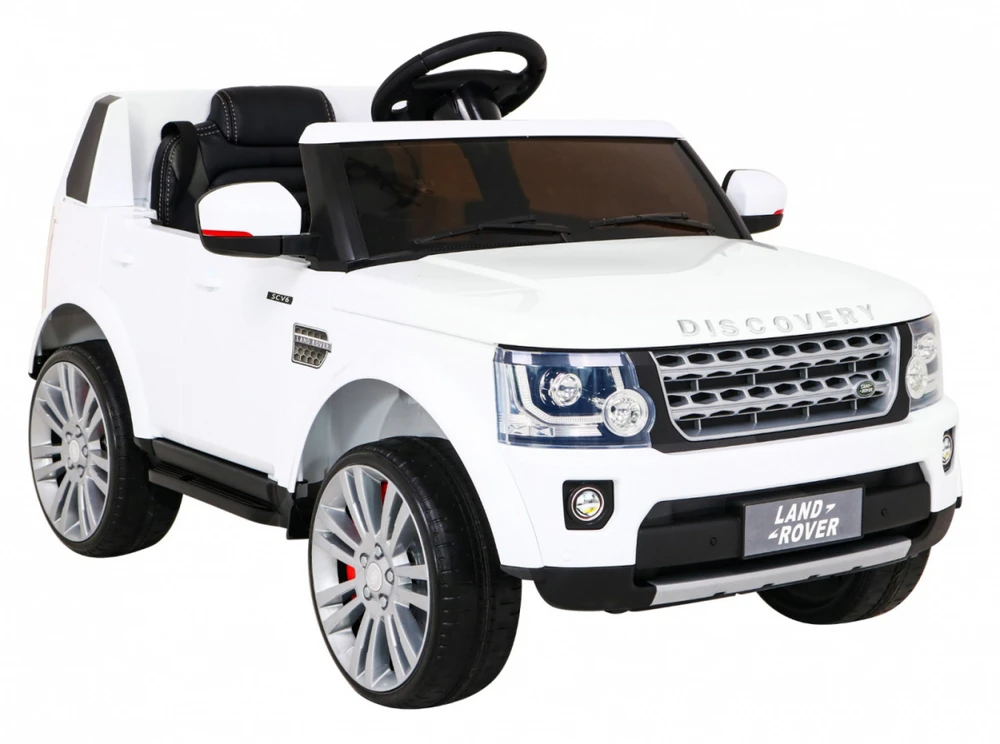 Ramiz Elektromobilis Land Rover Discovery, baltas